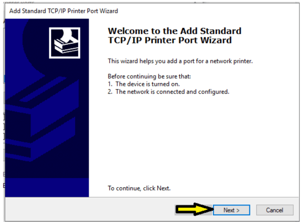 windows IP port wizard installer