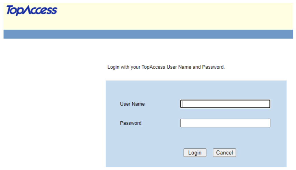 Toshiba Copier Department Code setup step 2